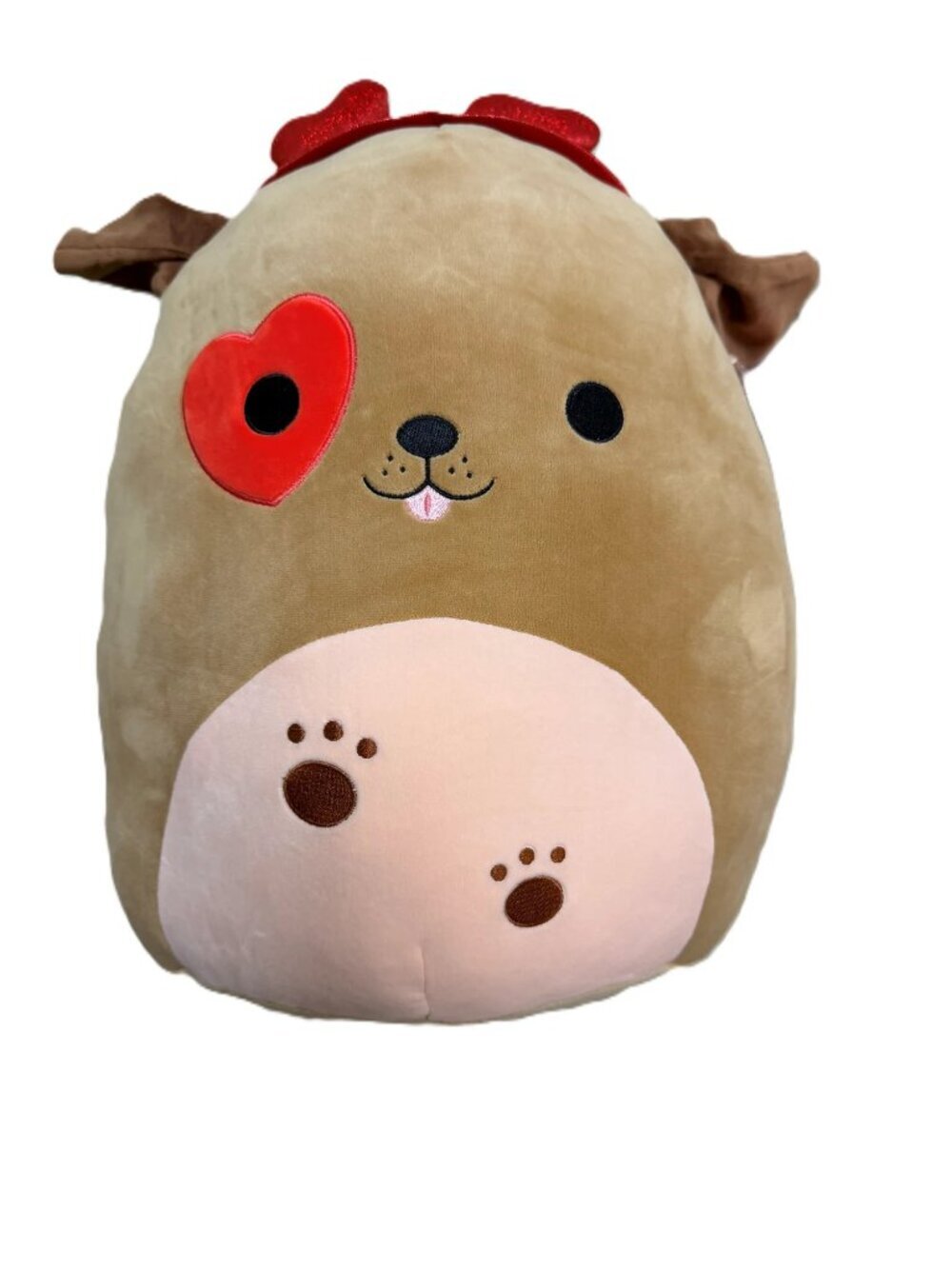 NWT Squishmallows 14in Doug the Dog with Hearts